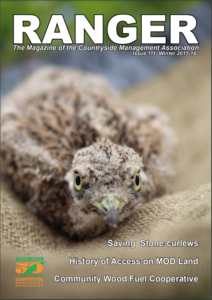 A magazine cover showing a stone curlew